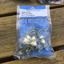 Graber 14 Vintage Brass Finish 13/16" Clip-On Cafe Curtain Drapery Rings