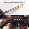 AUTOZOCO Presta to Schrader Valve Adapter Aluminum Bicycle Presta to