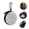 jojofuny 1pc Rhinestone Earphone Storage Case Portable Data Cable Organizer