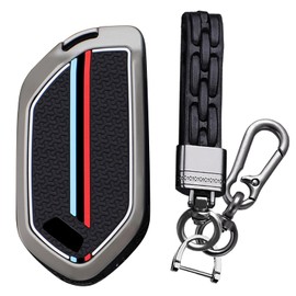 KUNIO - Funda para llave de coche de efecto luminoso Kia Telluride EV6 EV9 Sorento K4 K5 GT-LINE 2025 Sportage Carnival 2026 - Llavero de aleación de zinc de repuesto para llavero de 5 botones, color