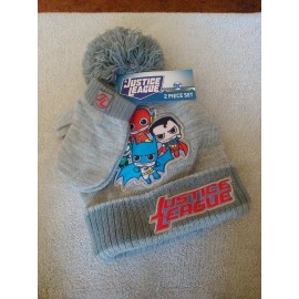 HaT Justice League Toddler Winter Hat And Mittens 2 piece set gloves beanie