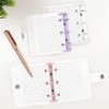 Sticker Album Transparent A8 3-Hole Mini Binder Office Supplies Refillable
