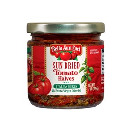 Bella Sun Luci Sun Dried Tomato Halves with Italian Herbs and Extra Virgin Olive Oil