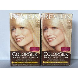 Revlon  2 x Revlon ColorSilk 04 Beautiful Color Ultra Light Natural Blonde Ammonia Free