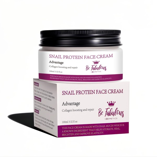 BE FABULOUS Snail Protein Face Cream - 100ml Hydrating Moisturizer