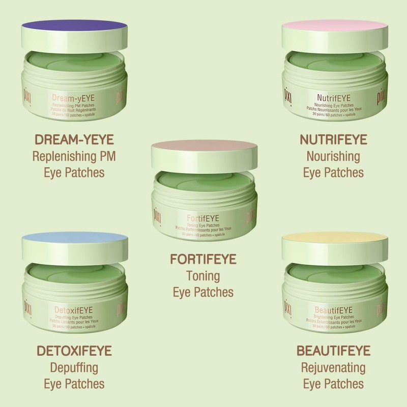 Pixi Detoxifeye Decongestant Hydrogel Eye Patches, Hyaluronic Acid, Gold Caffeine