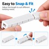 12-Pack Plastic Furniture Leveling Shims for Uneven Surfaces – Snap-to-Fit