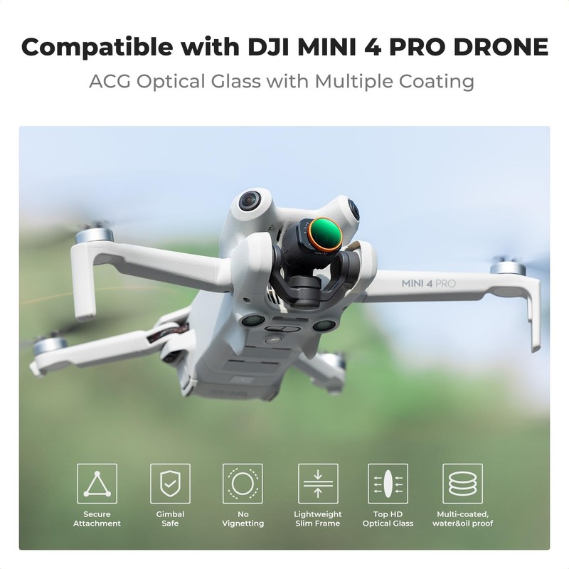 K&F Concept UV CPL ND2-32 ND32-512 Kit Compatible with DJI