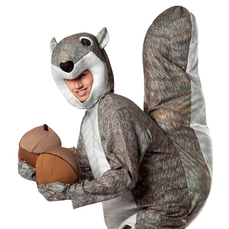 Rasta Imposta Squirrel Costume, Gray, One Size