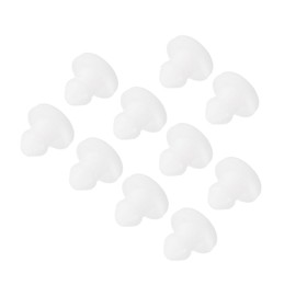 MECCANIXITY Silicone Snap in Locking Hole Plugs, Mini Rubber Panel Seal Cover Flush Type Panel Round for Kitchen Bulkheads Waterproof Sealing Plugs 4mm/0.2 Inch Diameter White,Pack of 10