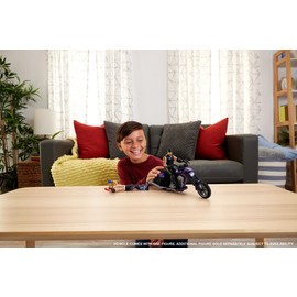 WWE Wrekkin' Action Figure & Toy Vehicle Set, Undertaker with Slamcycle Motorcycle with Lanching Action and Breakable Parts, HTR84