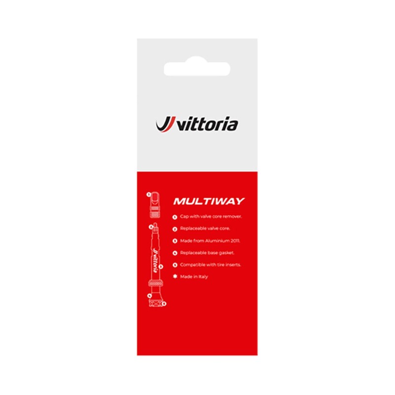 Vittoria Multiway Tubeless Valve 2.4 inches (60 mm), Pack of