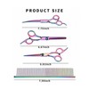 Pet Hair Scissors Professional Stainless Steel Trimming Colorful Safety Pet