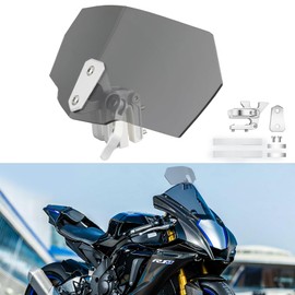 DREAMIZER Motorcycle Windscreens, Universal Motorcycle Windscreen Wind Deflector Compatible with R1200GS F800GT CBR250 CBR600 PCX125 V-Strom 250 650XT GSX-R750 FZ6 Tracer 900 Tiger 800