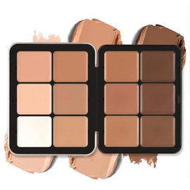 Carla's Secret Makeup Concealer Palette - 12 Color Face Blush Palette for Long-Wearing Coverage. Natural-Looking, Skin-Friendly Formula that Brightens Skin
