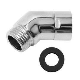 lyualma Hand Shower Adapter 135 Degree Shower Hose Adapter Extension with Rubber Seal Angle Piece for Hand Shower
