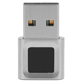 USB Fingerprint Reader, Mini Fingerprint Scanner Window Hello Biometric Finger Print Reader Sensor for Win PC Laptop Computer, 360 Degrees Touch Fast Matching