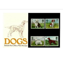 DOGS PRESENTATION PACK British Post Office Mint British Collector Stamps in Presentation Pack - 1979 *** MNH ** No. of Stamps: 4 *** Guaranteed Brand New, Well-Packaged, Gift-Wrapped Free