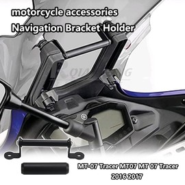 R QIANKONG MT-07 Tracer Motorcycle Phone Mount GPS Navigation Bracket Mounting Adapter Holder Compatible with MT-07 Tracer MT07 MT 07 Tracer 2016 2017 Motorcycle Accessories
