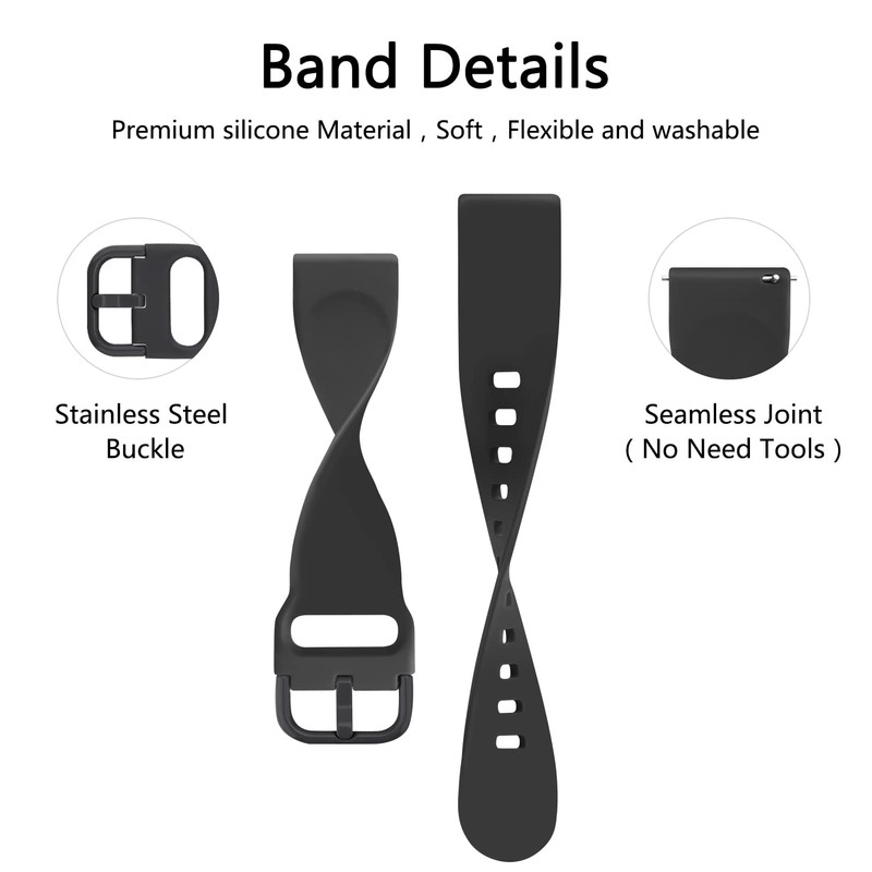 Tobfit 22mm Quick Release Watch Band for Women Men, Silicone