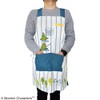 MOOMIN ST-IM0050 Unisex Striped Apron Navy