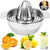 QGGTQG Lemon Squeezer Citrus Juicer Stainless Steel with Container 300