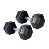 Gronk Fitness Rubber Hex Dumbbell Pairs | 5lbs - 70lbs