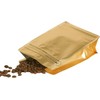 coffee bags with Valve High Barrier Aluminumed Foil Flat Bottom
