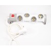 Schuko Power Strip with Switch and Plug with Surge Protection