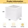 Moretoes 16pcs Cake Boxes, 10x10x10 Inches Tall White Square Bakery