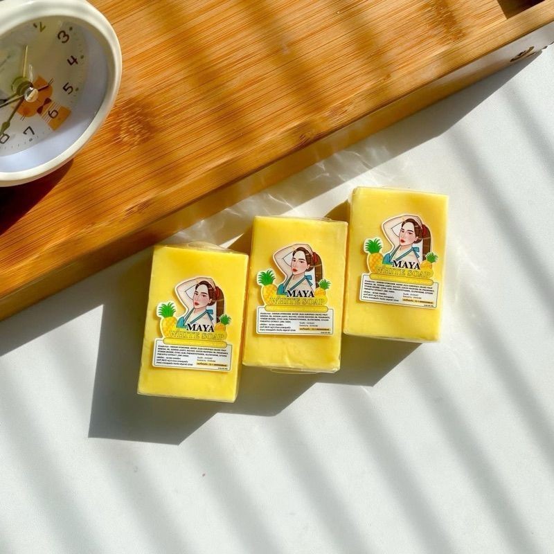 MAYA Sabun Bar Soap 1pcs | Alpha Arbutin (Biru) |