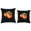 Persimmon Fruit Design Throw Pillow