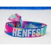 10 x Pack HENFEST (MULTI-COLOUR) festival style Hen Party Wristbands,