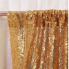 3E Home 120x210cm(4Ftx7Ft) Light Gold Sequin Backdrop Fabric Curtain Wedding