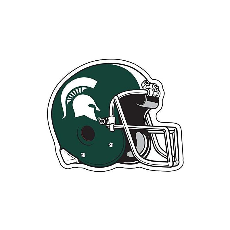 Craftique Michigan State Decal (Spartan Helmet Decal (3",4",6",12"), 6 in)