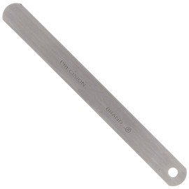 Precision Brand 19550 Steel Thickness Feeler Gage, 0.018" Thickness, 1/2" Width, 5" Length (Pack of 10)