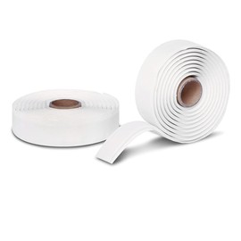 EADOT Self Adhesive Tape for Toilet Caulk Tape Self Adhesive Caulk Strip Rubber Seal Strip for Toilet Bowl Install, Toilet Adhesive Tape, Wash Basin Adhesive Kitchen Sink Rubber Caulk Strip White