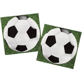 Folat 26859 Napkins Football Pack of 20, Multi-Colour