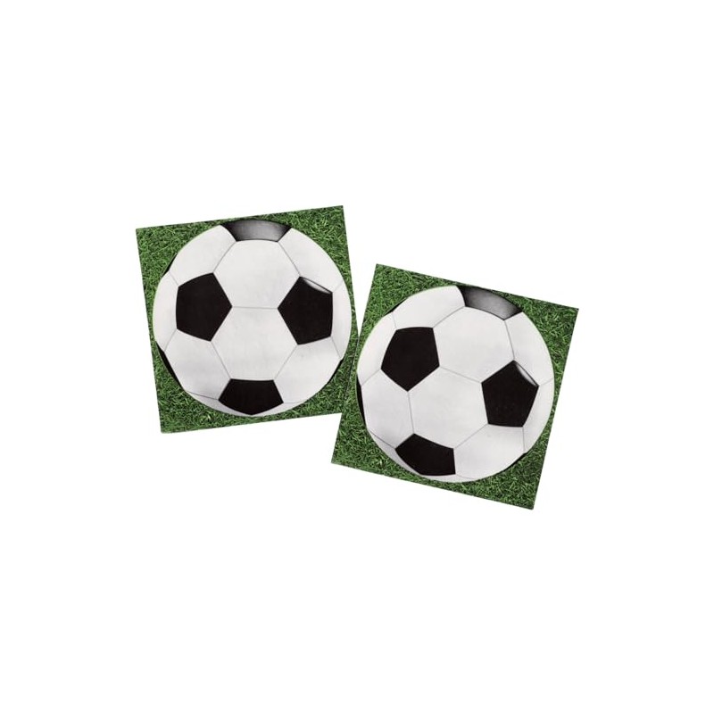 Folat 26859 Napkins Football Pack of 20, Multi-Colour