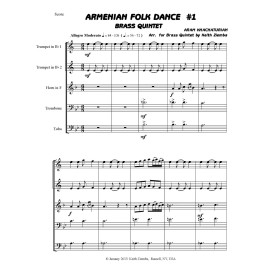Brass Quintet Armenian Dance #1 - Aram Khachaturian - New arr. K. Ziemba