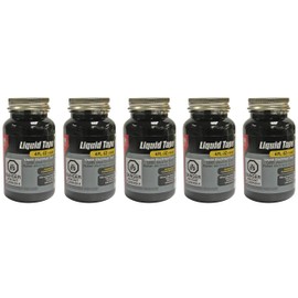 Gardner Bender LTB-400 Liquid Electrical Tape, Easy-on, Waterproof, Indoor/Outdoor Use, 4 Oz. Jar, Black (5-(Pack))