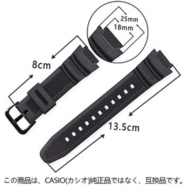 Casio Compatible Watch Strap AQ-S810W/S800W SGW-300H/400H W-216H/735H [Spring Bars + Tools Included], CASDAR, Waterproof