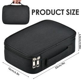 OctBird Large Pencil Case, Pencil Case with Large 72 Slots, Portable, Removable Bag, Pencil Case Organiser for Offices and Schools 23 x 16 x 7 cm, Black, black, unavailable