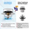 Uxoz Bathtub Drain Stopper, Tub Stopper/Bathtub Plug for Tip Toe/Trip