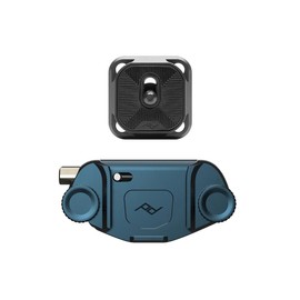 Peak Design Capture Camera Clip V3, Ocean with Plate, Holds DSLR, Compact and Point and Shoot Bodies, Secure, Stable and Accessible, Attaches to Straps and Belts, Quick Release, 200 lb Capacity