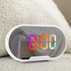 Digital Clock LED Alarm Big Digits Color Display Dimmable Adjustable