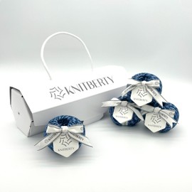 Knitberty Glow Fancy Premium Soft Sparkle Cashmere Cotton Polyester Blend 5 Ply DK Yarn for Knitting Crochet Multicolor 200G (Sea Ripple, 200G)