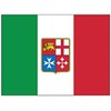 BSSTORE Bandiera Autoadesiva Marina Mercantile Italiana per Barca, Gommone e