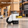 4 Pack Heavy Duty Retractable Leveling Casters, 2200 lb Capacity,