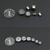 ANCLLO 6Pcs Round Wood Pin Locators 4-12mm Dowel Pins Center